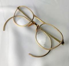 ヴィンテージ メガネ アートクラフト 金張り 12KGF M128