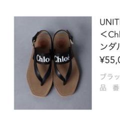 Chloé トングサンダル ブラウン Chloe - クロエ レザー woody ロゴ ストラップ トング フラット
