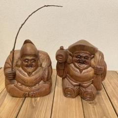 極縁起物開運江戸期の恵比寿大黒！特級呪物説明読み購入金額決め