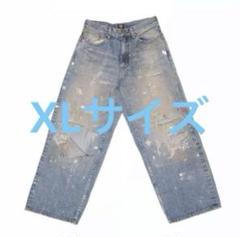 【Mサイズ】TSY RIPPED WIDE STRAIGHT DENIM 山田蓮 TSY RIPPED WIDE STRAIGHT DENIM // BLACK - メルカリ