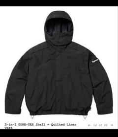 Supreme 25ss GORE-TEX シェルジャケット ブラック Mのサムネイル
