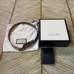 GUCCI レザーベルト ダブルGバックル レディース 安心鑑定に変更可能 GUCCI レザーベルト ダブルGバックル レディース 安心鑑定に変更