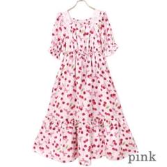 ✧レア✧EmilyTemple cute 長袖ワンピース 赤 花柄 チェック Emily Temple cuteのワンピース（レッド系）を使った人気