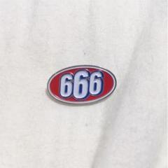 Supreme 2017ss 666 Oval Pin