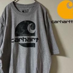 Carhartt（カーハート）デカロゴ tシャツ/L/グレー/US古着
