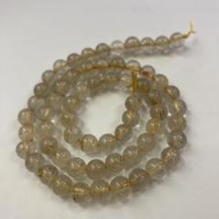 1連 6.5mm玉 約40cm ルチルクォーツ パワーストーン ブレス
