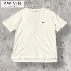 【00s トリプルステッチ】 Lee ワンポイント ロゴ Tシャツ M ホワイト