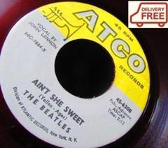 3 【希少赤盤 BEATLES 45/ジョン・レノン表記】ビートルズ/60年代