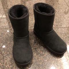 (外で未使用)UGG アグ ムートンブーツ/キッズ21cm/ブラック