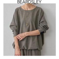 美品BEARDSLEYビアズリーゆったりフリピエビッグロングスリーブT