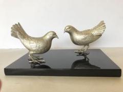 銀製:夫婦鳩置物 銀製:夫婦鳩置物 - メルカリ