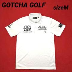 【美品】GOTCHA GOLF メンズゴルフウェア ホワイト刺繍 size M