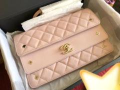 CHANEL ショルダー 斜め ピンク 新品 正規品 ラムスキン シャネル