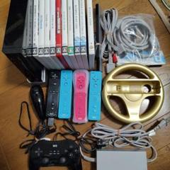 ニンテンドーWii本体 黒 リモコン3個 ソフト10本セット
