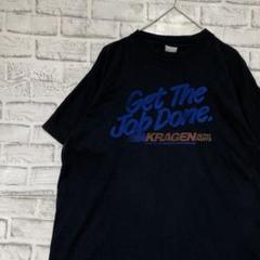 USA製90sヴィンテージTシャツ！シングルステッチ　ブラック半袖古着XL728