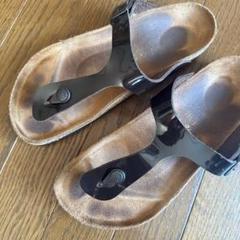Birkenstock Gizeh ギゼ 40/26cm エナメルブラウン