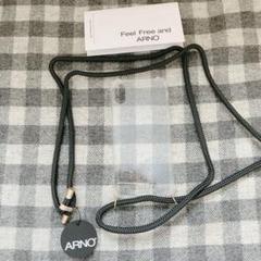 ARNO クリアケース iPhoneX/XS用 ストラップ付き