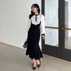 アンミール Anmille ヨークレースニットOP 新品♡ アンミール Anmille ヨークレースニットOP 9周年