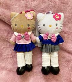ハローキティ ぬいぐるみ 2セット ギャルキティ 足長 スタイルアップマスコット