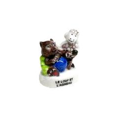 【新品・未使用】オオカミと子羊　イソップ物語　フェーヴ　フランス　送料込み
