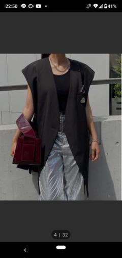 AMERI　EMBELLISH BROOCH VEST Ameri（アメリ）の「EMBELLISH BROOCH VEST（ベスト）」 - WEAR