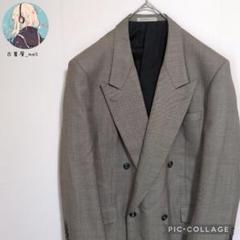 GIVENCHY グレー ダブルブレスト テーラードジャケット ジバンシィ GIVENCHY 80S ダブルブレストテーラードジャケット