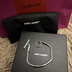 サンローラン SAINT LAURENT チューブチェーン ブレスレットLサイズ SAINT LAURENT】チューブチェーンブレスレット (Saint Laurent