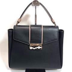 【美品】 ブルガリ セルペンティ ハンドバッグ 2way ピンクベージュ