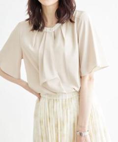 【新品タグ付き】ROPÉ PICNIC ボウタイハーフスリーブブラウス