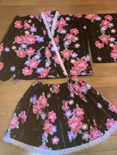 RUKIA様の浴衣ドレス 浴衣 夏 姫ギャル   お花 レース フリルスカート RUKIA様の浴衣ドレス 浴衣 夏 姫ギャル お花 レース フリル