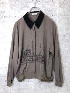 昭和レトロ japan vintage 古着 モスク 刺繍 とろみブラウス 13