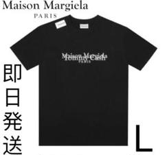 新品 L 22ss マルジェラ ブランドロゴTシャツ 黒 ブラック 13450 新品 L 22ss マルジェラ ブランドロゴTシャツ 黒 ブラック 13450
