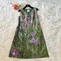Sybilla シビラ ロングワンピース フレア リボン レトロ ヴィンテージ Sybilla シビラ ロングワンピース フレア リボン レトロ