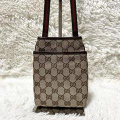 GUCCI グッチ ショルダーバッグ GGキャンバスシェリーライン