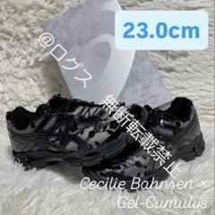 セシリーバンセン アシックス ゲルキュムラス ブラック 23cm セシリーバンセン アシックス ゲルキュムラス ブラック 23cm