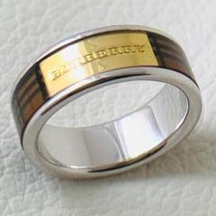 美品 バーバリー ノバチェック リング 指輪 11号 silver