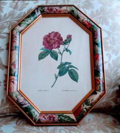 ❤イタリア製 薔薇の額絵 42✕32cm