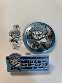 BLEACH ミニチャーム　缶バッジ　お名前バッジ　３種　セット　グリムジョー BLEACH THEキャラ ミニチャーム 缶バッジ お名前バッジ グリム