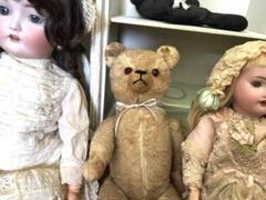 【sale】アンティーク　テディベア　　ぬいぐるみ　☆　ヴィンテージ　ベア イギリス ヴィンテージ テディベア くまのぬいぐるみ 全長約38cm