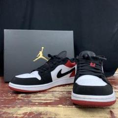 中古 NIKE AIR JORDAN 1 LOW "BLACK TOE"