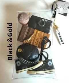 Black系ガチャ詰めポーチ★CONVERS★NEWERA★DEMEL