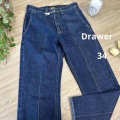 Drawerドゥロワーコットンインディゴ５Pデニムパンツ希少34 BLAMINK Drawerドゥロワーコットンインディゴ5Pデニムパンツ希少34