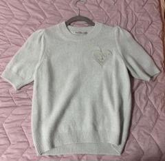 【極美品】22FW Mardi Mercredi グレー ニット ロゴ　セーター Mardi Mercredi ロゴ ニット セーター グレー