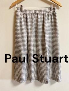 Paul Stuart ポールスチュアート　ハウンドトゥース柄 フレアスカート