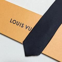 ルイヴィトン Louis Vuitton ネクタイ シルク ブラック 同色