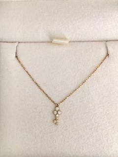 AHKAH アーカー リュクスキーパヴェ ネックレス K18YG 0.05ct