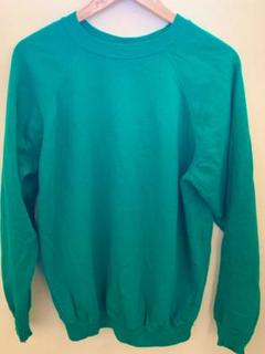 90's USA製　Hanes 無地　ブランクスウェット　ラグランスリーブ