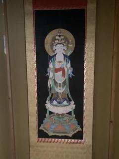 楽天市場】掛け軸【縁起画：消災龍上白衣観音/3MD5-040】丈164cm