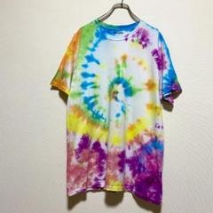 US古着　タイダイ　半袖　Tシャツ　Tie Dye Tee　カラフル　I250