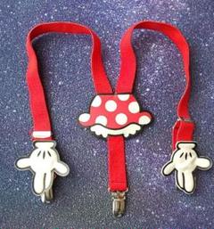 サスペンダー キッズ ディズニー ミニー レトロ